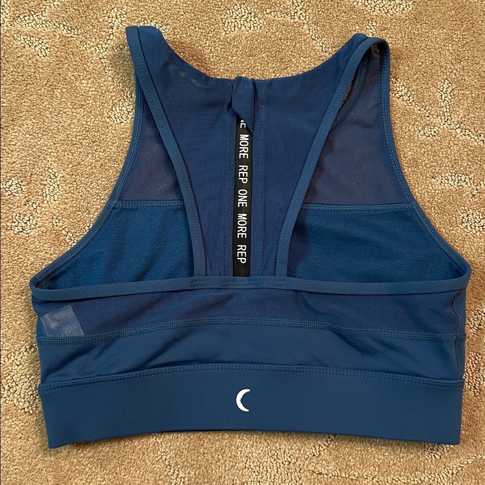ZYIA Active All Star Blue Racerback Sports Bra, Small